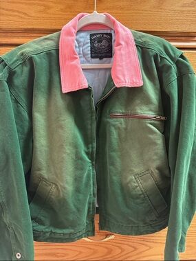 Dairy Boy Green and Pink Utility Barn Jacket